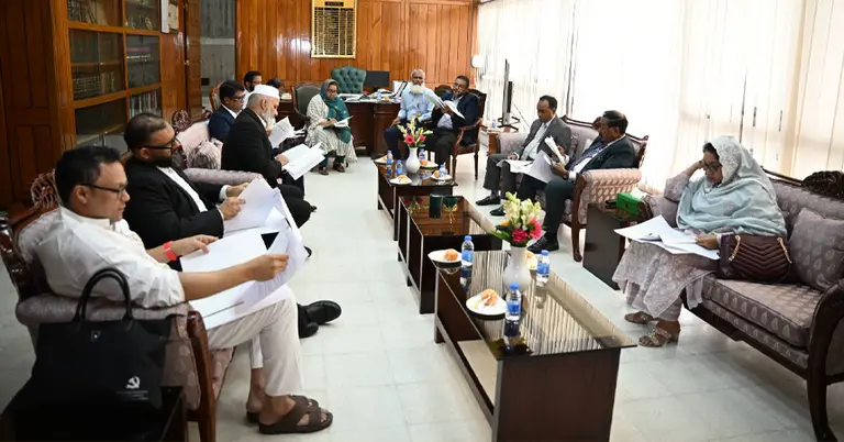 স্পিকারের সঙ্গে বৈঠকে জাতীয় সংসদের লাইব্রেরি কমিটির সদস্যরা